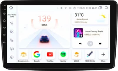 Autoradio met bluetooth - Carplay - Voor Fiat Panda (2003-2012) - Geschikt voor Apple en Android - Stereo - Navigatie - Navigatiesysteem auto - 3GB 32GB