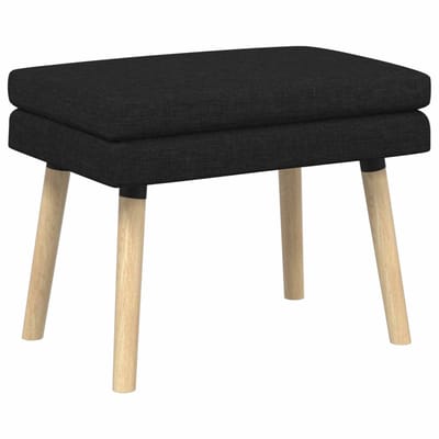 vidaXL - Dubbel-laags - bank - Zwart - 60 - x - 40 - x - 46 - cm - Stof