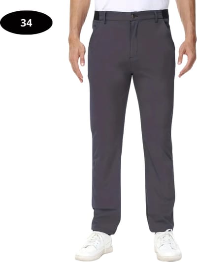 Bovista Golfbroek Heren - Golfkleding - Golfen - Golf Accessoires - Nette Pantalon - Donkergrijs L - Maat 50
