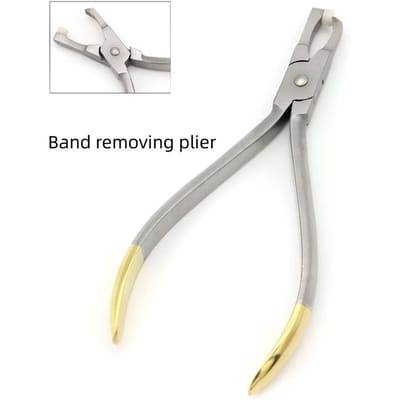 Pince à retirer les bagues orthodontiques à longue pointe Pinces dentaires pour le retrait des bagues de tubes buccaux Outils pour dentistes