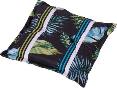 Madison hocker tuinkussen Leaves 50x50 cm - groen
