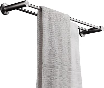 Wandhanddoekenplank roestvrij staal 70-100cm geborsteld zilver