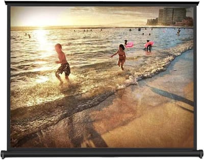 Draagbaar Projectiescherm - Intrekbaar Scherm - Thuisbioscoop Film - Snelle Opzet - 76-127 cm