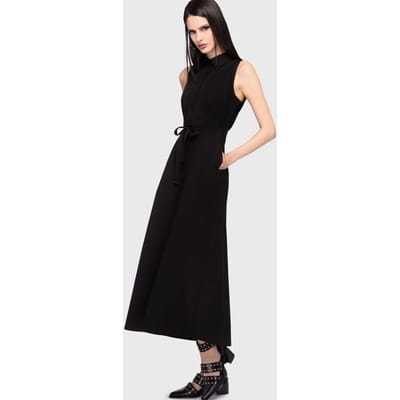 KIHILIST by KILLSTAR - Gothic Maxi-jurk - Kihilist Obsidienne Shirt Dress - XS tot 4XL - voor Vrouwen - zwart