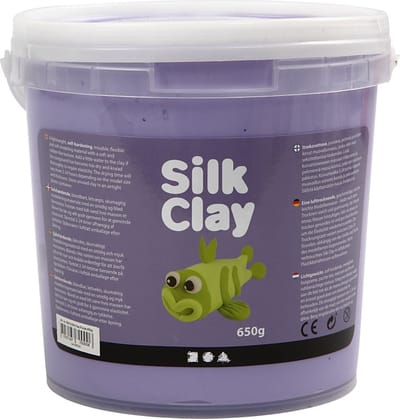 Silk Clay Paars – Zelfhardende Klei – Zachte Lichtgewicht Boetseerklei – 650 Gram