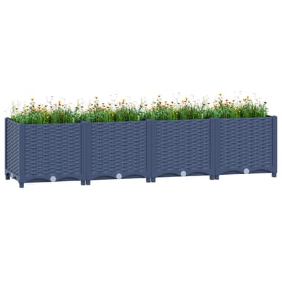 vidaXL - Plantenbak - verhoogd - 160x40x38 - cm - polypropyleen