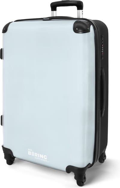 NoBoringSuitcases.com® - Koffer groot blauw - Blauwe rolkoffer lichtgewicht - Reiskoffer met 4 wielen - Reistrolley - Travel luggage - Grote trolley XL - 20 kg bagage