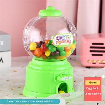 Schattig Snoep Spaarvarken Mini Snoepmachine Kinderen Bubble Cadeau Kinderen Spaarpot Speelgoed Dispenser Kauwgombal Munt Spaardoos Huisdecoratie
