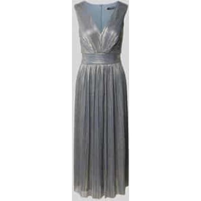 regular fit midi-jurk in plooien-look