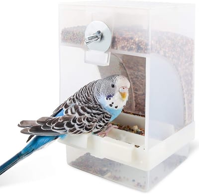 Transparante automatische vogelvoederstation - Hangend - 16 x 10 x 9,5 cm - Grote capaciteit - Voor 15 dagen opslag