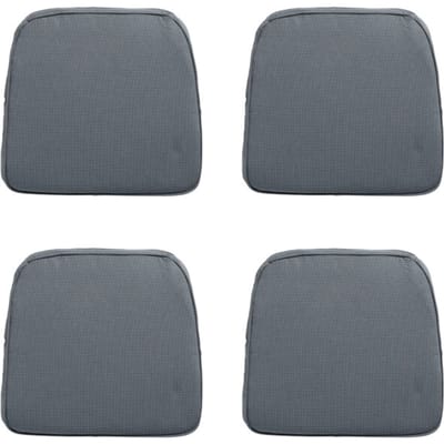 Madison - Zitkussen Wicker Rib grey - Ca. 48x48 cm - Set van 4