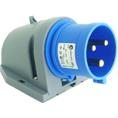 Prise de Surface Camping Cee 3P 32A 230V Industrielle Puissance