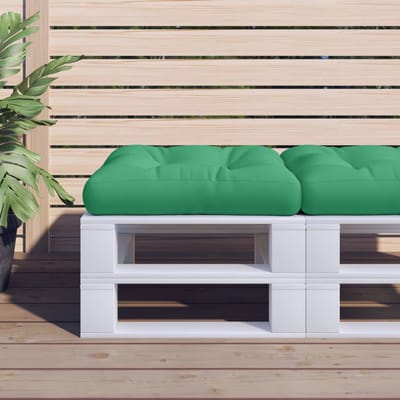 vidaXL - Palletkussen - 50x50x12 - cm - stof - groen