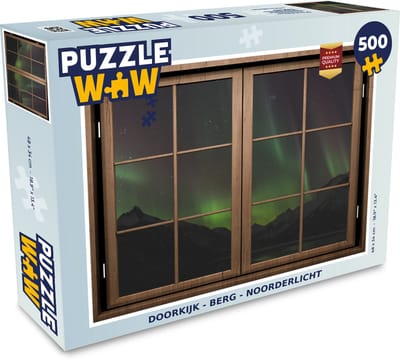 Puzzel Doorkijk - Berg - Noorderlicht - Legpuzzel - Puzzel 500 stukjes