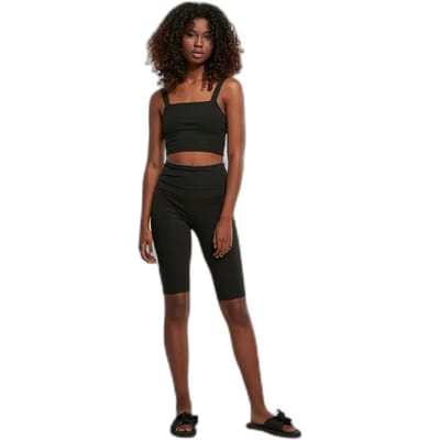 Urban Classics - Organic Stretch Jersey Korte cycle broek - 5XL - Zwart