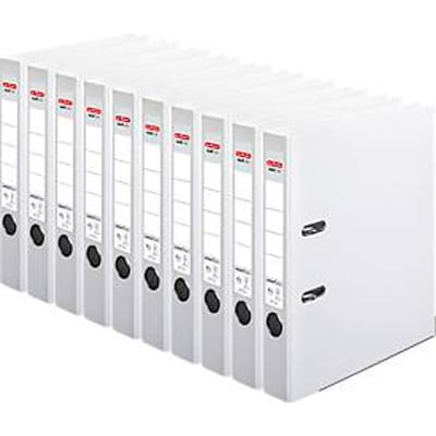 herlitz ordner maX.file protect plus, A4, rugbreedte 50 mm, 10 stuks, wit