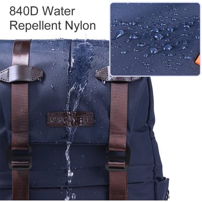 K&F CONCEPT Sac d'appareil photo multifonctionnel Sac à dos pour appareil photo étanche Sac de voyage pour appareil photo grande capacité avec 15,6 pouces bleu foncé