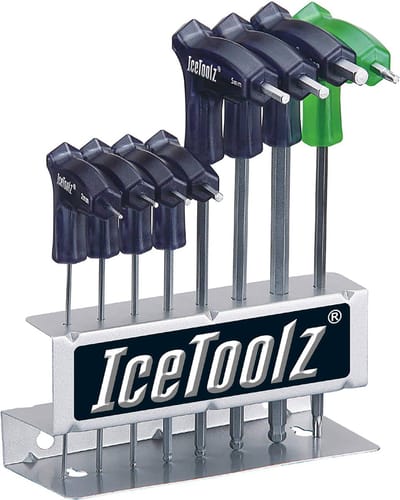 IceToolz Inbussleutelset - Twinhead met kogelkop - Ergonomisch - 8-delig - Inclusief T25 torx