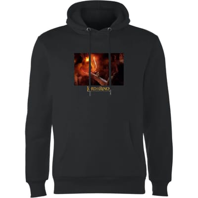 Lord Of The Rings You Shall Not Pass Hoodie - Black - S