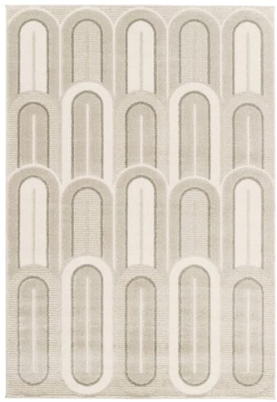 Retro vloerkleed - Forme Pavé taupe 200x290 cm