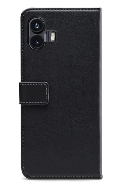 Mobilize Telefoonhoesje geschikt voor Nothing Phone (2) Hoesje | Mobilize Classic Gelly Wallet Bookcase Portemonnee | Pasjeshouder voor 2 Pasjes | Telefoonhoesje voor Pinpas / OV Kaart / Rijbewijs - Zwart