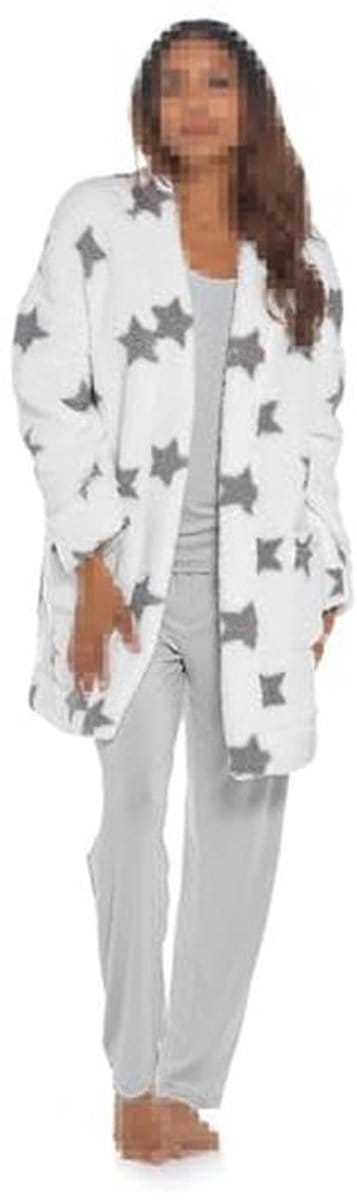 Fluffy Fleece Kamerjas Dames – Lichtgewicht Warme Loungewear voor Winter