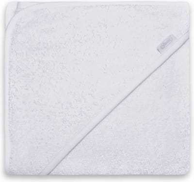 Funnies Badcape Wit 80x80 cm - Zachte Badcape Baby / Omslagdoek / Handdoek met Capuchon - Gemaakt van 100% Katoenen Badstof - Absorberend en Comfortabel - Perfect voor Warmte en Droogte na het Badderen