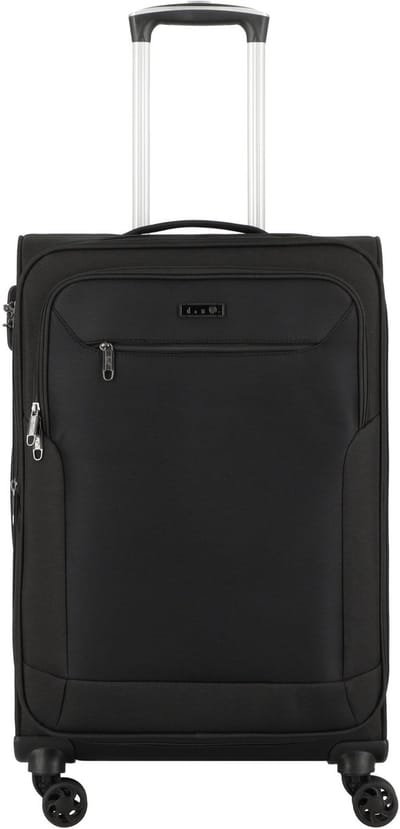 d & n Travel Line 6864 4-wielige trolley 66 cm - Zachte bagage - Combinatieslot - schwarz