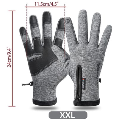 Winterhandschoenen Voor Mannen Vrouwen Touchscreen Warm Buiten Fietsen Autorijden Motor Koud Weer Handschoenen Winddicht Antislip Handschoenen XXL