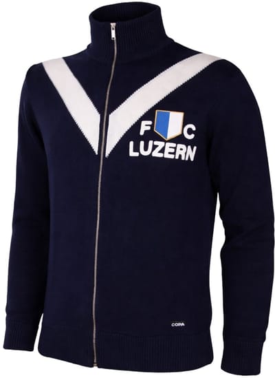 COPA - FC Luzern 1959/60 Retro Voetbalvest - Heren - Navy - XS