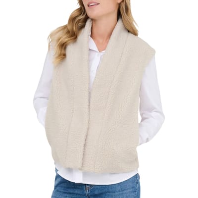JDY Birdy Life Teddy Open Vest Dames