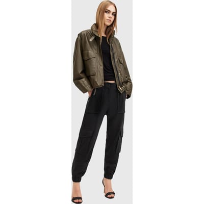 AllSaints Freda Jersey Trouser Black Maat: 12 | Cargobroeken Outlet | Dames | Zwart