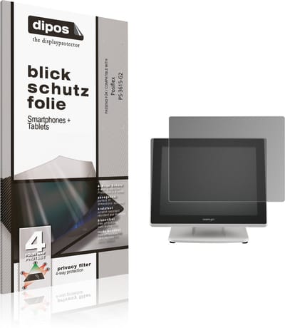 dipos – Matte Privacy Screenprotector geschikt voor Posiflex PS-3615-G2 | Anti-Spy Beschermfolie