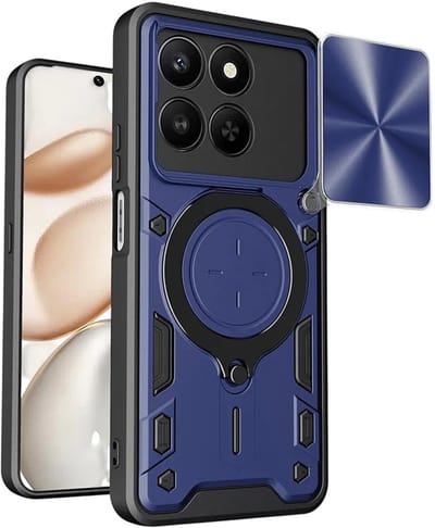 Hoes voor Honor 400 Smart 4G / X7d 4G / 400 Smart 5G, Techsuit, CamGuard Pro, Blauw