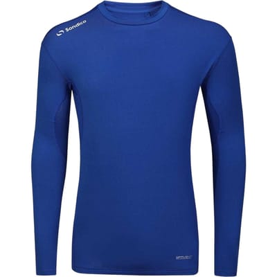 Sondico Heren Core Base Layer Top met lange mouwen (Royaal Blauw)