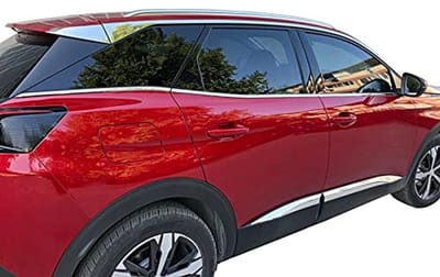Roestvrijstalen raamlijsten 8-delige set voor Peugeot 3008 II (2016 en later) - Gepolijst Chroom