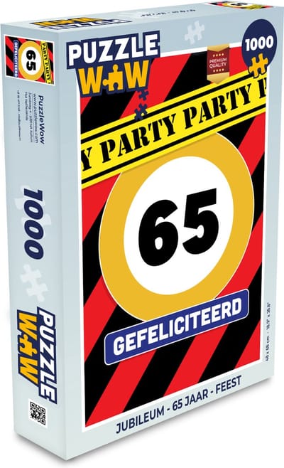 Puzzel Jubileum - 65 Jaar - Feest - Legpuzzel - Puzzel 1000 stukjes volwassenen