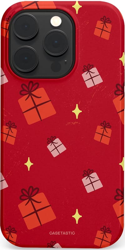 Casetastic hoesje geschikt voor Apple iPhone 14 Pro - MagSafe - Dubbellaagse bescherming - Rode Sinterkerst Cadeaus - Fashion Case - Rood