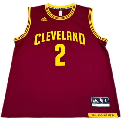 Adidas X NBA Samenwerking Cavaliers Kyrie 2 REP Print Ronde Hals Pullover Comfortabel Basketbalshirt Unisex shirt Bordeau 7818A-327-AEB1515 S brown