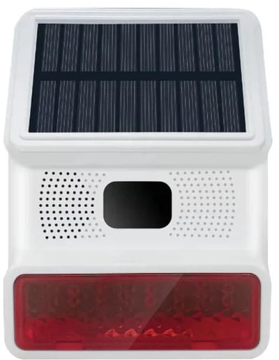 Hozard® Draadloze Buiten Sirene – 100dB - Solar Panel - IP66