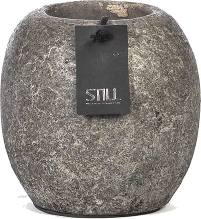 STILL - Waxinelichthouder - Bol - Earth - Grijs - 11 cm