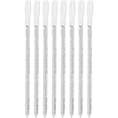 8 pièces 45cm Brosses de Nettoyage de Drain Flexibles Enlèvement Cheveux Longs Égouts Brosse de Nettoyage de Tuyau pour Cuisine white