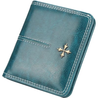 Mode Luxe Compact Dik Dunne Dubbelgevouwen Stijlvol Makkelijk te Combineren Grote Capaciteit Leer Kaarthouder Portemonnee Zakelijk Cadeau Wordt Geleverd met Exclusieve Hoes