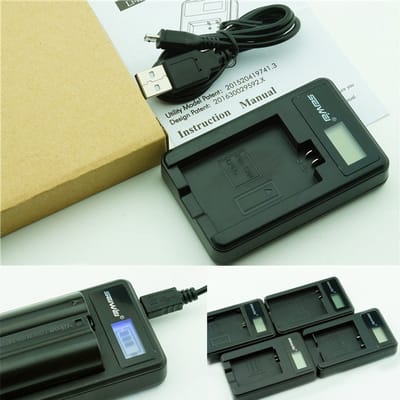 LCD usb Oplader voor Nikon EN-EL21 accu V2