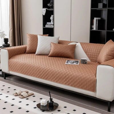 Housse de canapé imperméable en forme de L, tissu à carreaux, universelle, antidérapante, pour animaux de compagnie, chiens, enfants, pour salon 70x90cm 1pcs