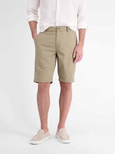 LERROS Comfortabele short van stevig aanvoelend katoen met stretch , Maat: 30 , Kleur: GRAVEL BEIGE , 98% katoen, 2% elastaan