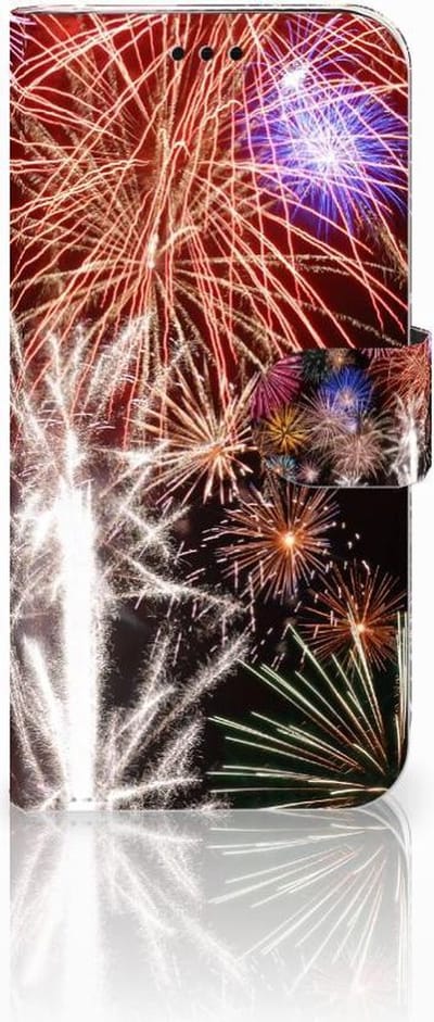 Samsung Galaxy J5 2017 Wallet Case met Pasjes Vuurwerk
