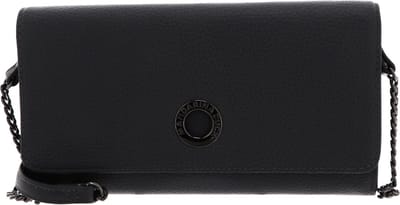 MANDARINA DUCK Leren Kaarthoes Schoudertas Mellow Leather Wallet Bag Iron Gate Grijs