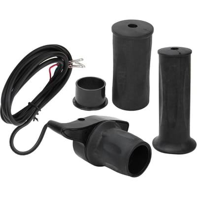 1 Paire Poignée Accélérateur Vitesse Universelle pour Vélo Électrique Scooter Poignées 22,5 mm black