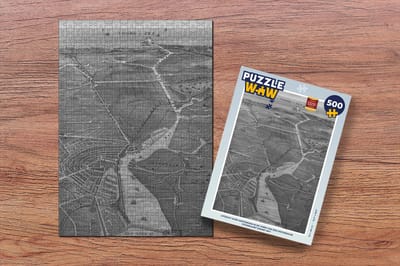 Puzzel Stadskaart - Geschiedenis - Amsterdam - Legpuzzel - Puzzel 500 stukjes - Plattegrond